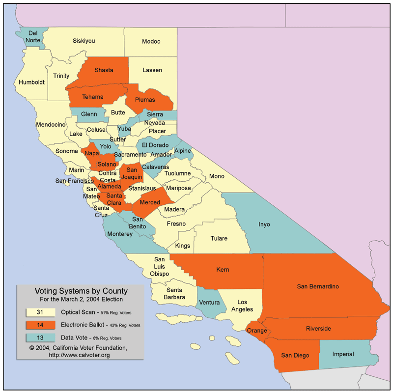 Political Map Of California